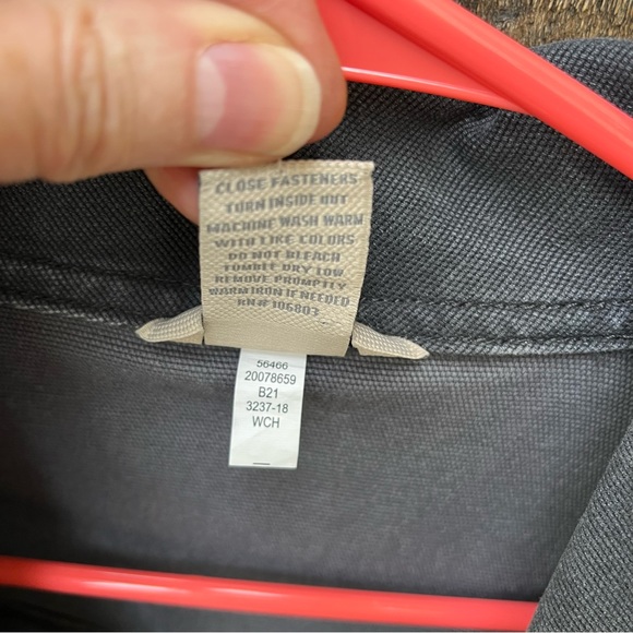 Duluth Trading Company Wm’s Fire Hose Ltd. Denim Shirt Jacket Faded Black Sz XS - Picture 4 of 12